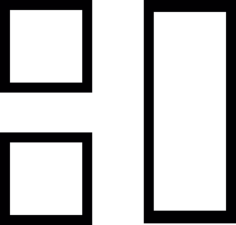 Right Side Bar Silhouette Svg Vector, Free Vectors File